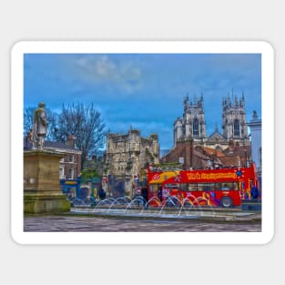 Bootham Bar, York, England in HDR Sticker